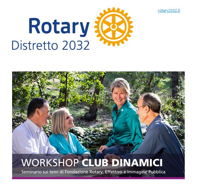 Scopri di più sull'articolo Workshop Club Dinamici- Distretto 2032